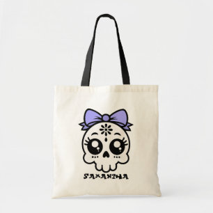 Skull with Bow - Customise Candy Tote Bag