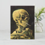 Skull with Burning Cigarette by Vincent van Gogh<br><div class="desc">Skull with Burning Cigarette by Vincent van Gogh is a vintage fine art post impressionism still life painting. A portrait of human skeleton smoking. Great image to use for anti-smoking products. Smoking kills 1, 000s every year, help someone to quit smoking today. Great image for Halloween or Día de los...</div>