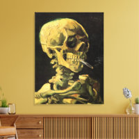 Skull with Burning Cigarette by Vincent van Gogh