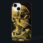 Skull with Burning Cigarette by Vincent van Gogh Case-Mate iPhone 14 Case<br><div class="desc">Skull with Burning Cigarette by Vincent van Gogh is a vintage fine art post impressionism still life painting. A portrait of human skeleton smoking. Great image to use for anti-smoking products. Smoking kills 1, 000s every year, help someone to quit smoking today. Great image for Halloween or Día de los...</div>