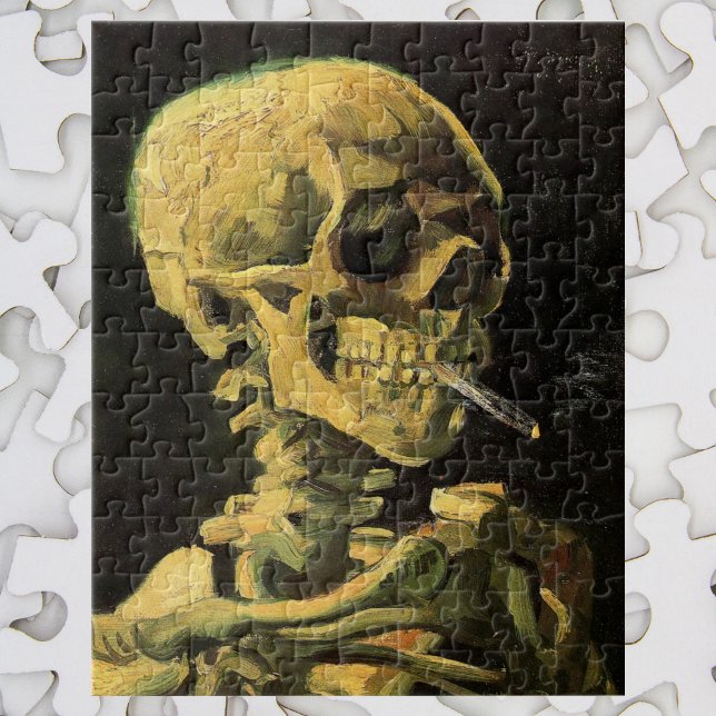 Skull with Burning Cigarette by Vincent van Gogh Jigsaw Puzzle (Creator Uploaded)