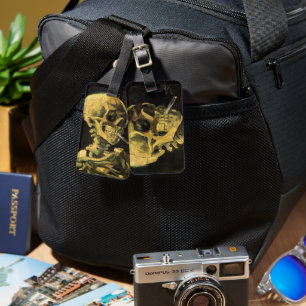 Skull with Burning Cigarette by Vincent van Gogh Luggage Tag