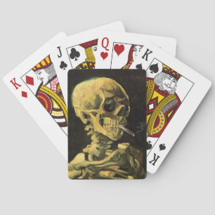 Skull with Burning Cigarette by Vincent van Gogh Playing Cards