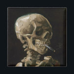 Skull with Burning Cigarette Vincent van Gogh Art Magnet<br><div class="desc">Vincent van Gogh (Dutch, 1853 - 1890) Skull of a Skeleton with Burning Cigarette, 1885–86, Oil on canvas Unframed: 32 cm × 24.5 cm (13 in × 9.6 in) Early work by Vincent van Gogh. This small painting is part of the permanent collection of the Van Gogh Museum in Amsterdam....</div>