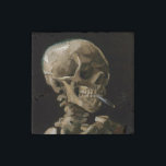 Skull with Burning Cigarette Vincent van Gogh Art Stone Magnet<br><div class="desc">Vincent van Gogh (Dutch, 1853 - 1890) Skull of a Skeleton with Burning Cigarette, 1885–86, Oil on canvas Unframed: 32 cm × 24.5 cm (13 in × 9.6 in) Early work by Vincent van Gogh. This small painting is part of the permanent collection of the Van Gogh Museum in Amsterdam....</div>