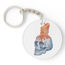 Skull with candle / Totenkopf mit Kerze
