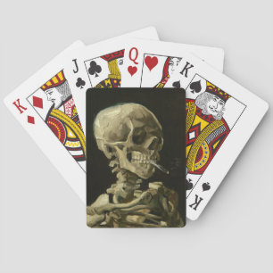 Skull with Cigarette by Van Gogh Playing Cards