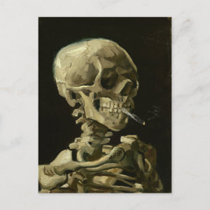 Skull with Cigarette by Van Gogh Postcard