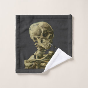 Skull with Cigarette by Van Gogh Wash Cloth