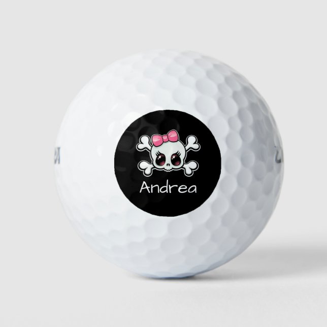 Skull with Crossbones Golf Balls (Front)