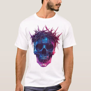 Skull with Crown of Thorns T-Shirt