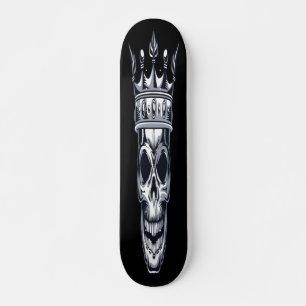 Skull with Crown Skateboard