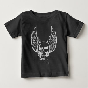 Skull with Ethereal Wings Baby T-Shirt