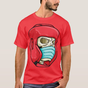 Skull with Face mask and Boxing helmet T-Shirt