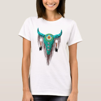 Skull with Feathers T-Shirt