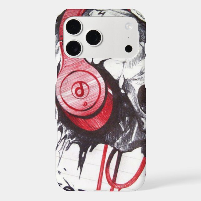 Skull with Headphones Design (Back)