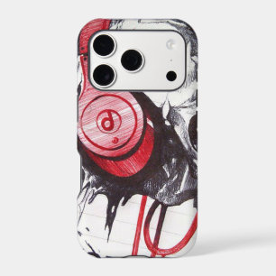 Skull with Headphones Design
