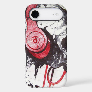 Skull with Headphones Design