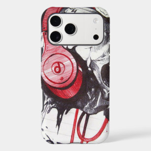 Skull with Headphones Design