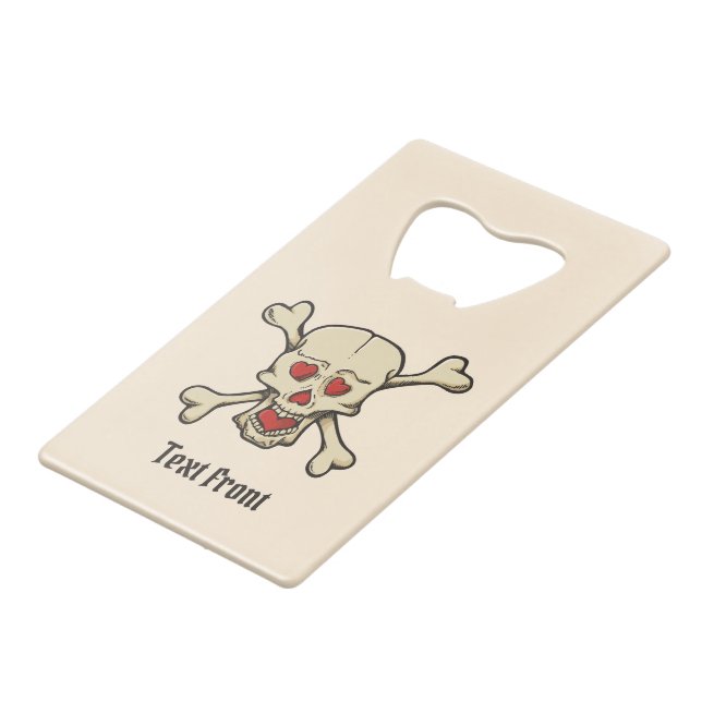 Skull with Hearts (Front Angled)