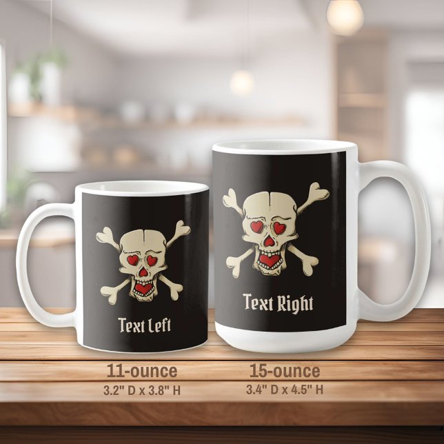 Skull with Hearts Coffee Mug (Creator Uploaded)