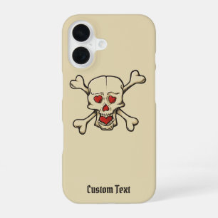 Skull with Hearts iPhone 16 Case