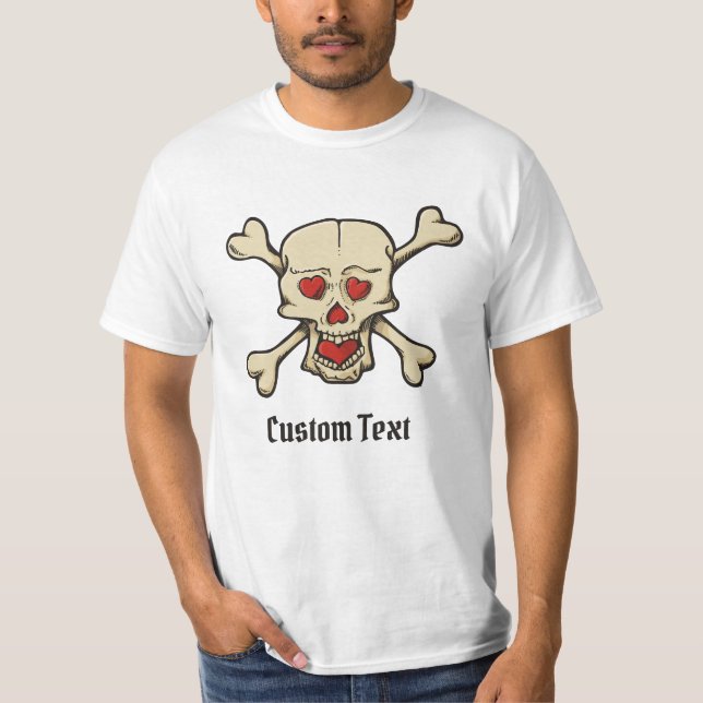 Skull with Hearts T-Shirt (Front)