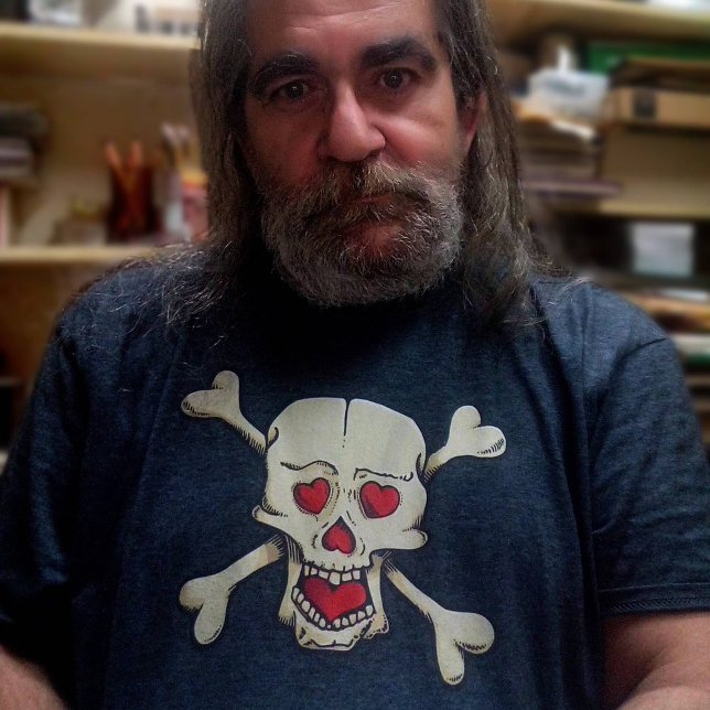 Skull with Hearts T-Shirt (Creator Uploaded)