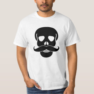 Skull with Moustache T-Shirt