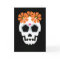 Skull With Orange Flowers