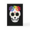 Skull With Rainbow Flowers