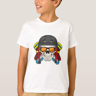 Skull with Sunglasses & Inline skates T-Shirt