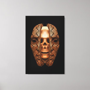 Skull Within: Unveiling Inner Complexity Canvas Print