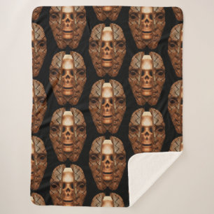 Skull Within: Unveiling Inner Complexity Sherpa Blanket