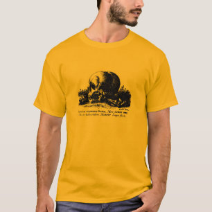 Skull Woodcut - T-shirt (Halloween?)