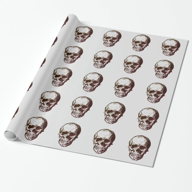 Skull Wrapping Paper (Unrolled)