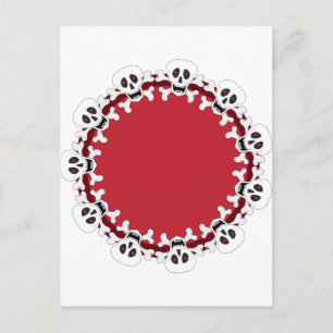 Skull Wreath Postcard