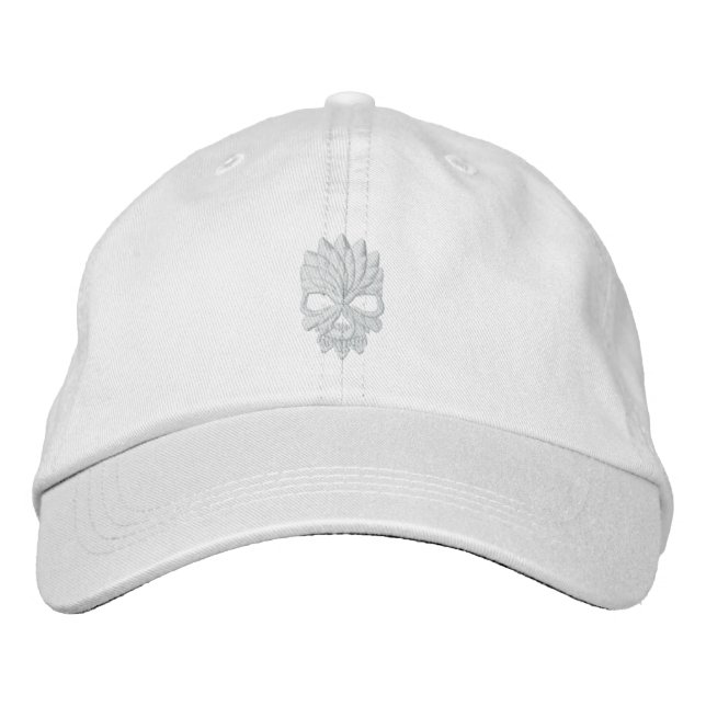 Skull X Embroidered Hat (Front)
