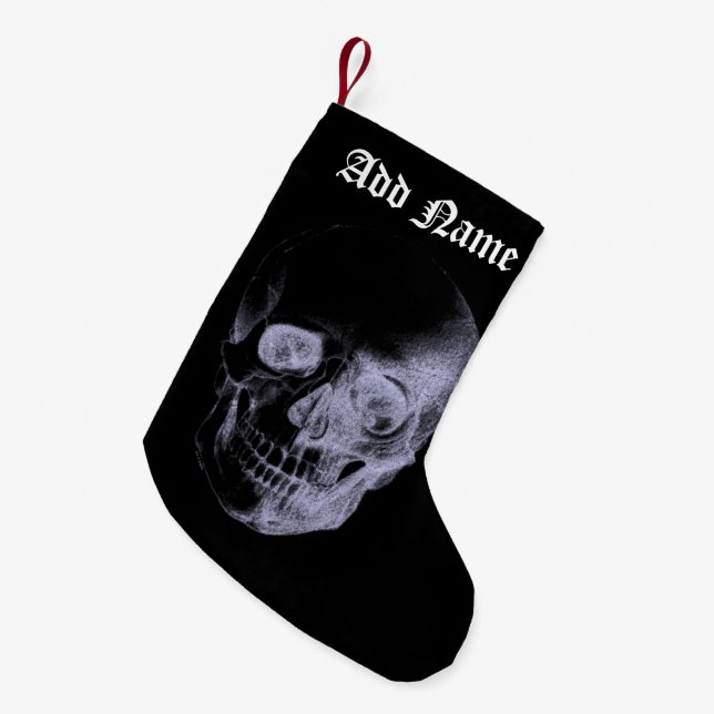 Skull X-Ray Small Christmas Stocking (Front (Hanging))