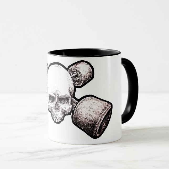 Skull & X-truX OG Skateboarder Mug (Front Right)