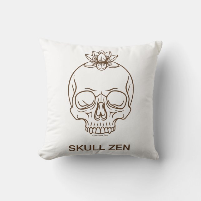 Skull Zen Cushion (Front)