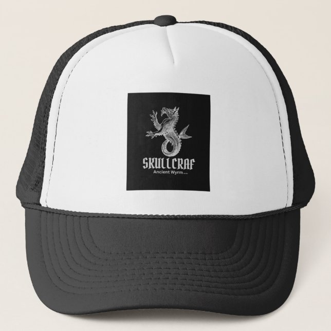 Skullcraft Ancient Wyrm Trucker Hat (Front)