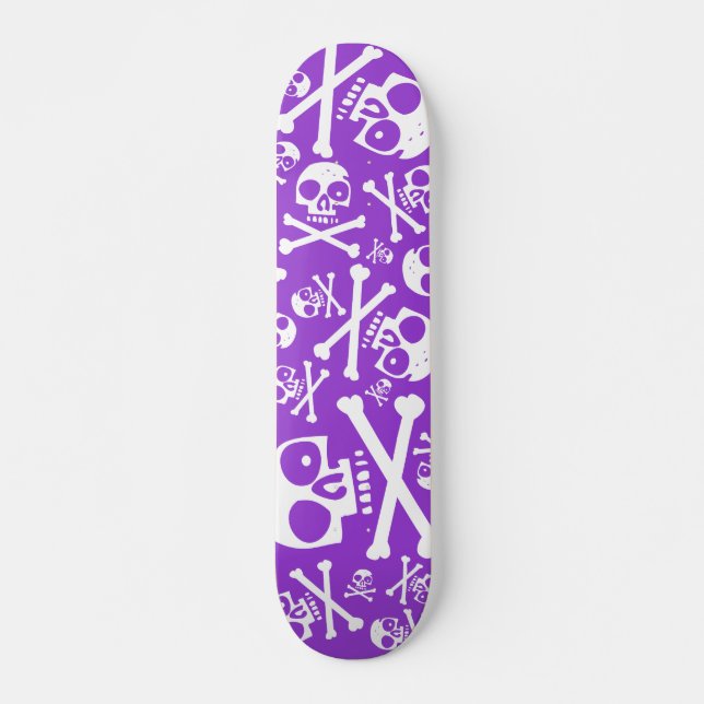 SkullDuggery Purple Skateboard (Front)