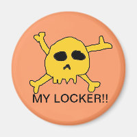 skulle locker magnet