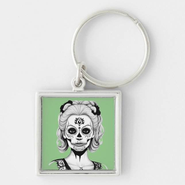 SKULLHEAD WOMAN KEY RING (Front)