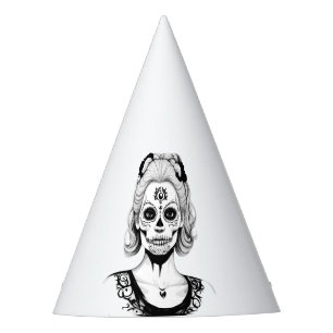 SKULLHEAD WOMAN  PARTY HAT