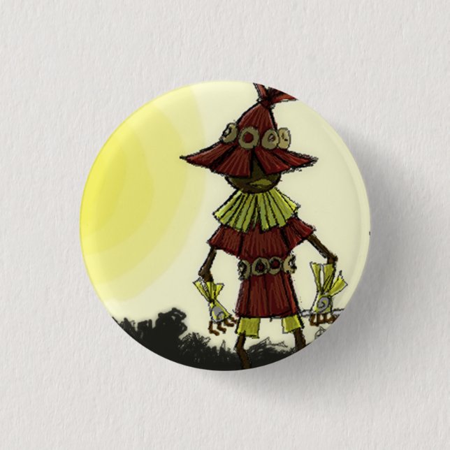 Skullkid Leafs the Forest 3 Cm Round Badge (Front)