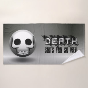 Skullmoji bath towel