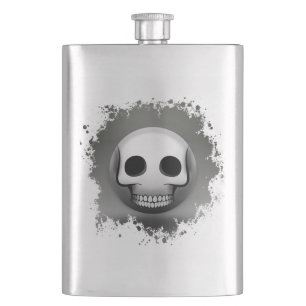 Skullmoji Flashlight Hip Flask