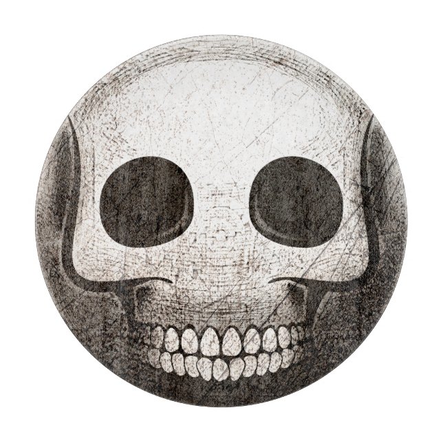 Skullmoji Vintage Cutting Board (Front)